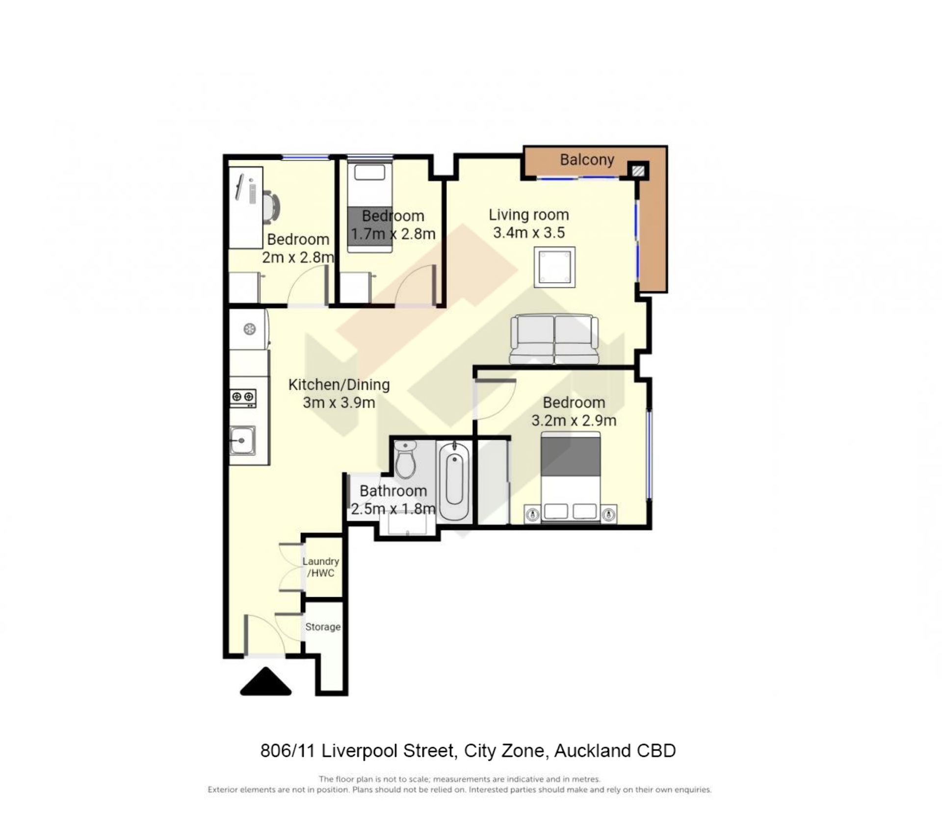 Floorplan | 11 Liverpool Street, City Centre | Apartment Specialists