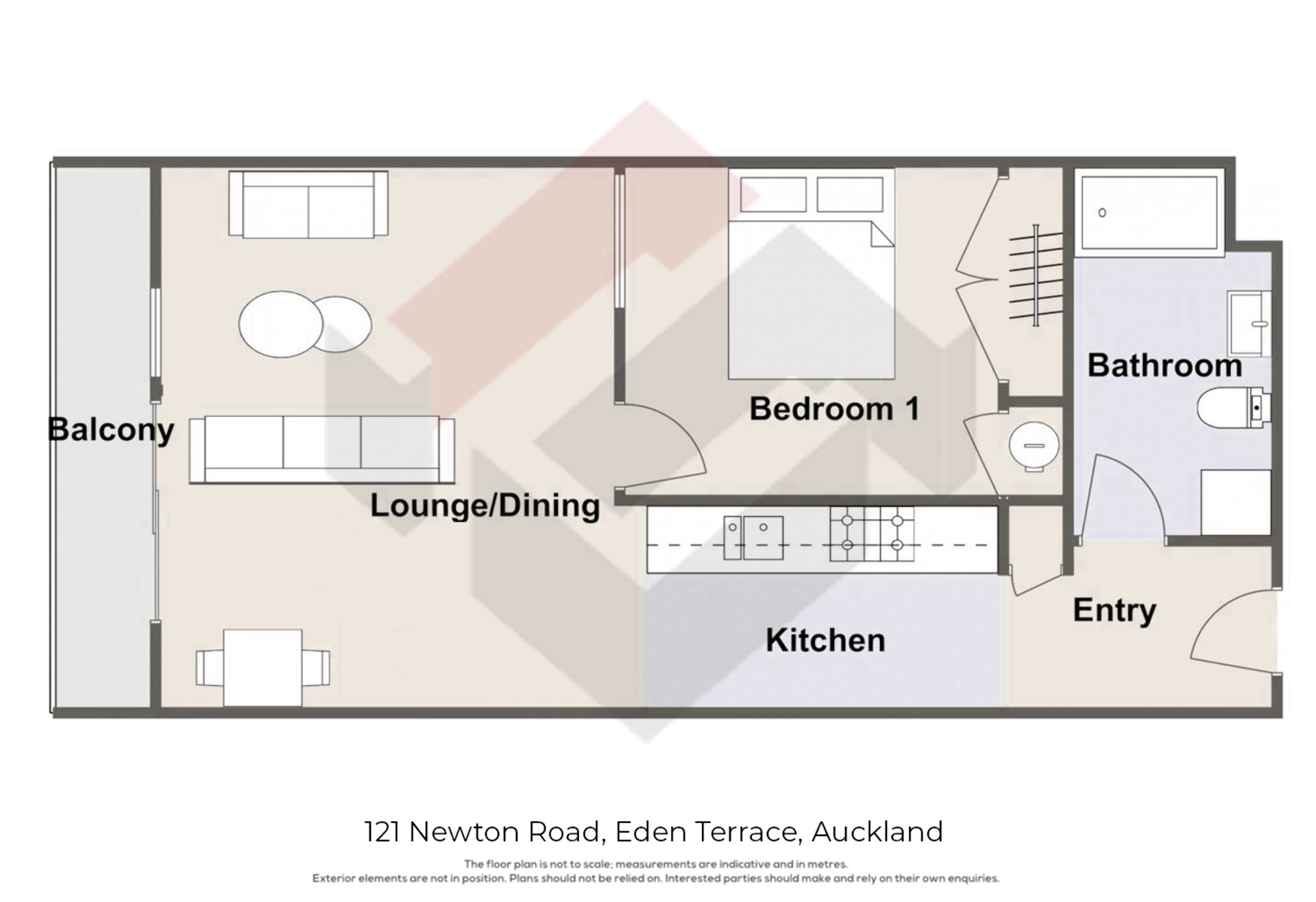 Floorplan | 121 Newton Road, Eden Terrace | Apartment Specialists