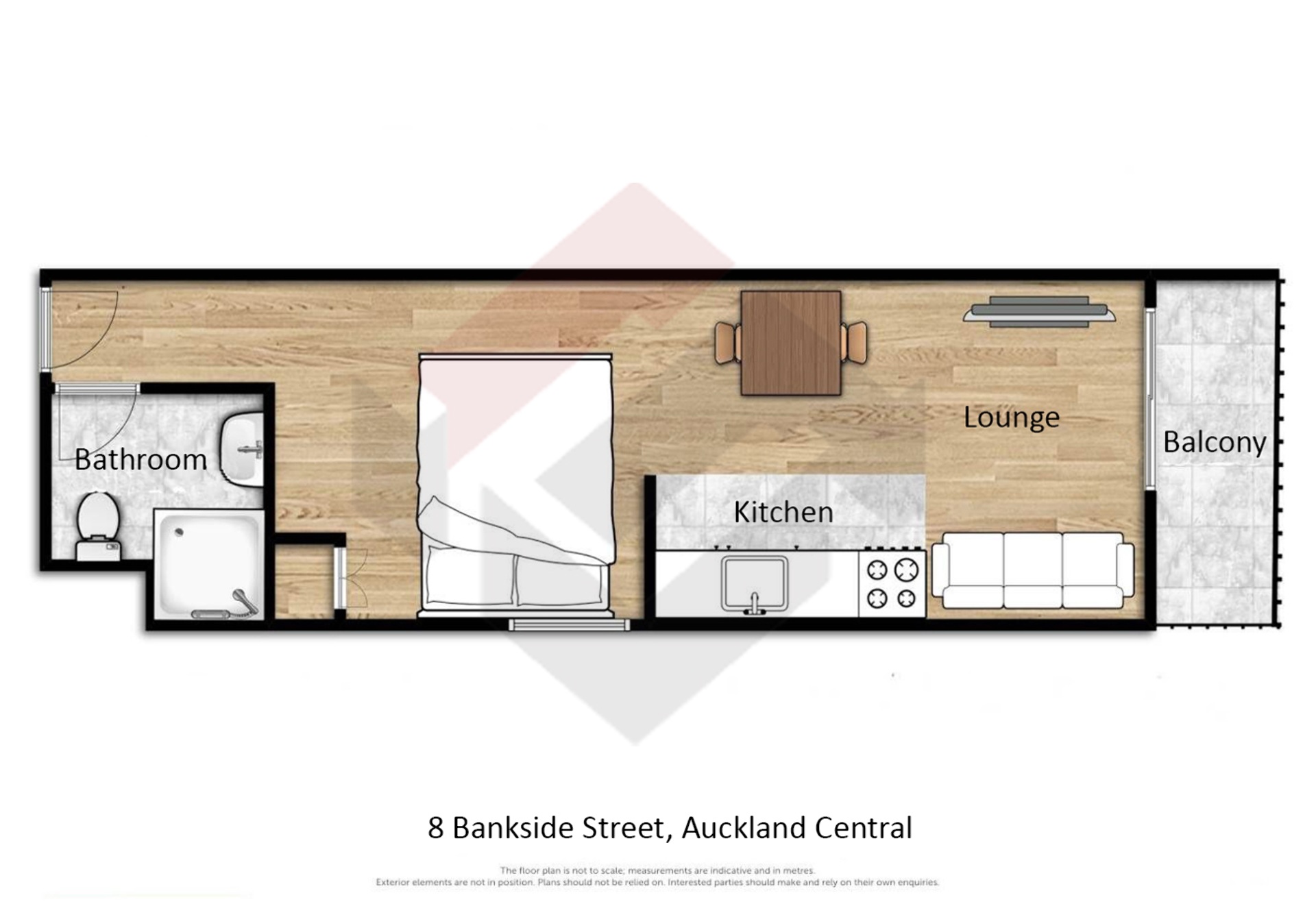 Floorplan | 8 Bankside Street, City Centre | Apartment Specialists