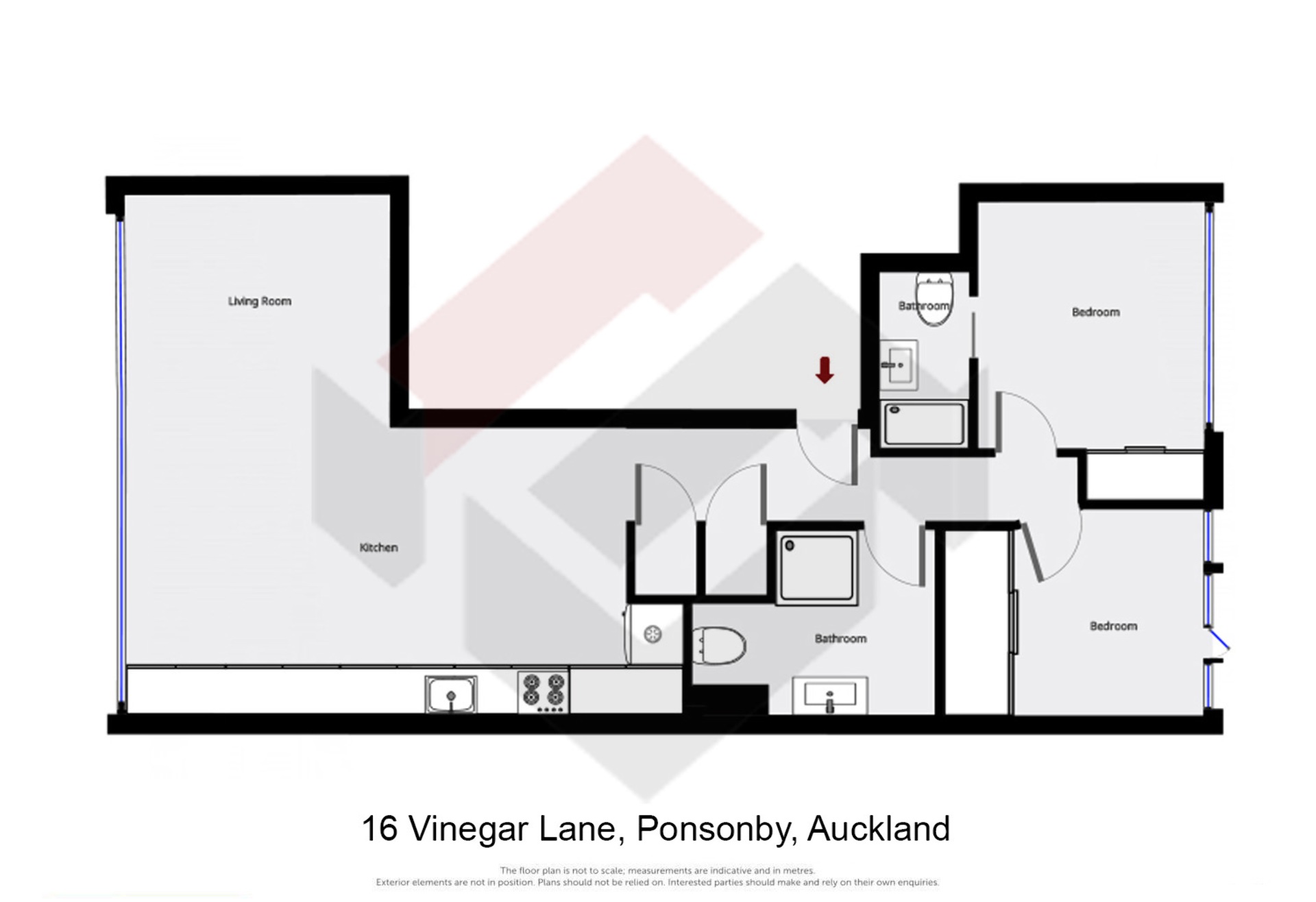 Floorplan | 16 Vinegar Lane, Ponsonby | Apartment Specialists