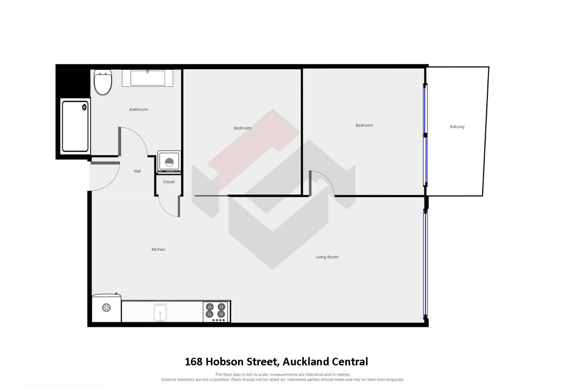 Floorplan | 168 Hobson Street, City Centre | Apartment Specialists