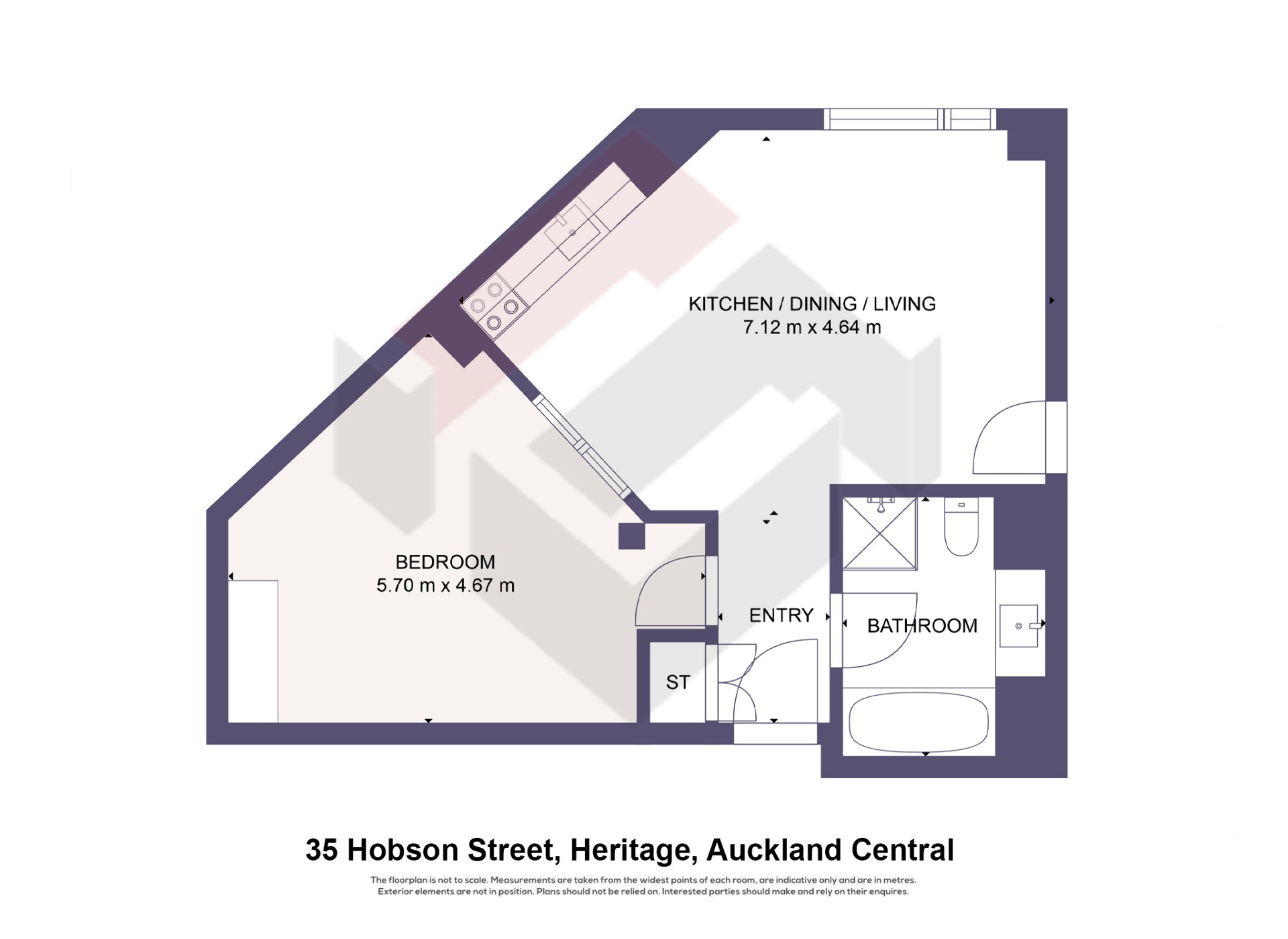 Floorplan | 35 Hobson Street, City Centre | Apartment Specialists